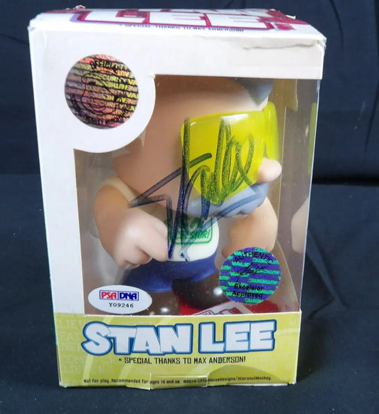 Stan Lee Autographed Vinyl Arts Figure Chibi-Style PSA/DNA Certified