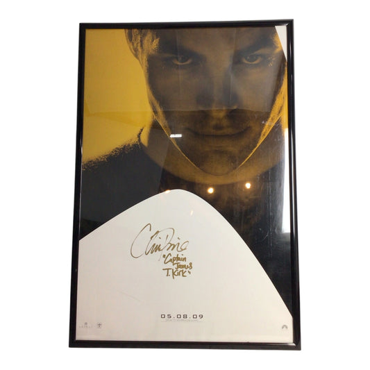Star Trek (2009) Poster Signed by Chris Pine - JSA Certified