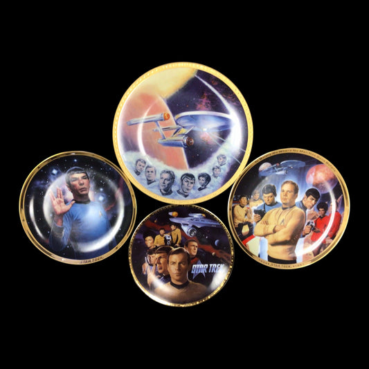 Star Trek 25th Anniversary Commemorative Plates - Set of 4 by Danbury Mint