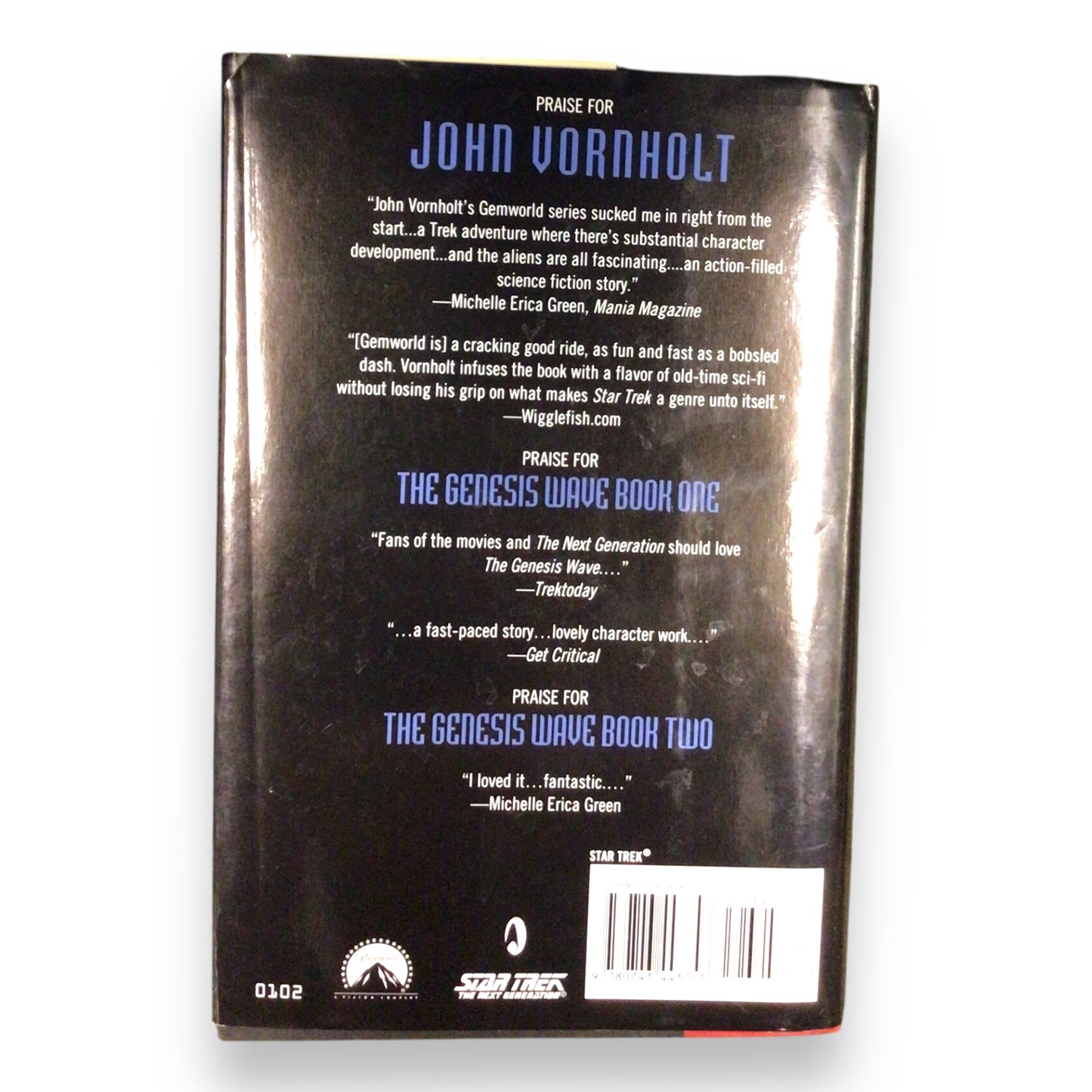 Star Trek Book Lot (4 Titles): Genisis Wave Trilogy & Reunion