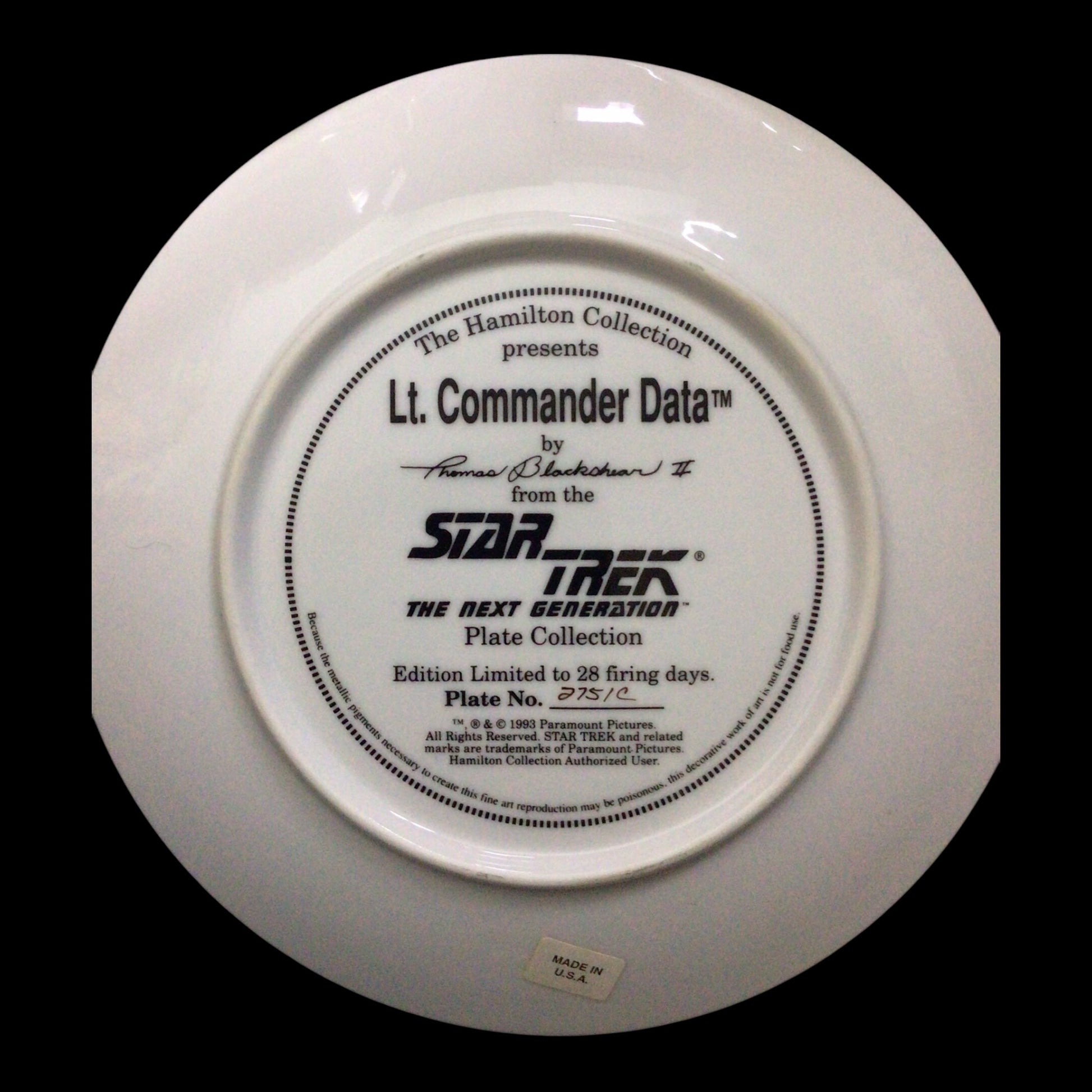 Star Trek Collector Plates - Set of 5 by The Hamilton Collection