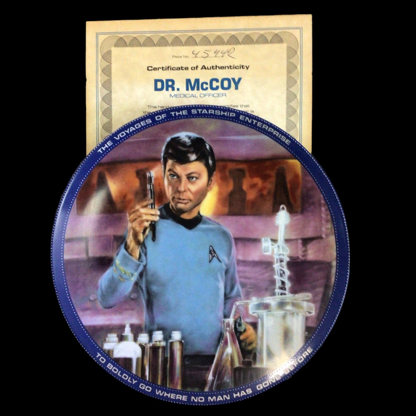 Star Trek Collector Plates "Voyages of the Starship Enterprise" Series Full Set