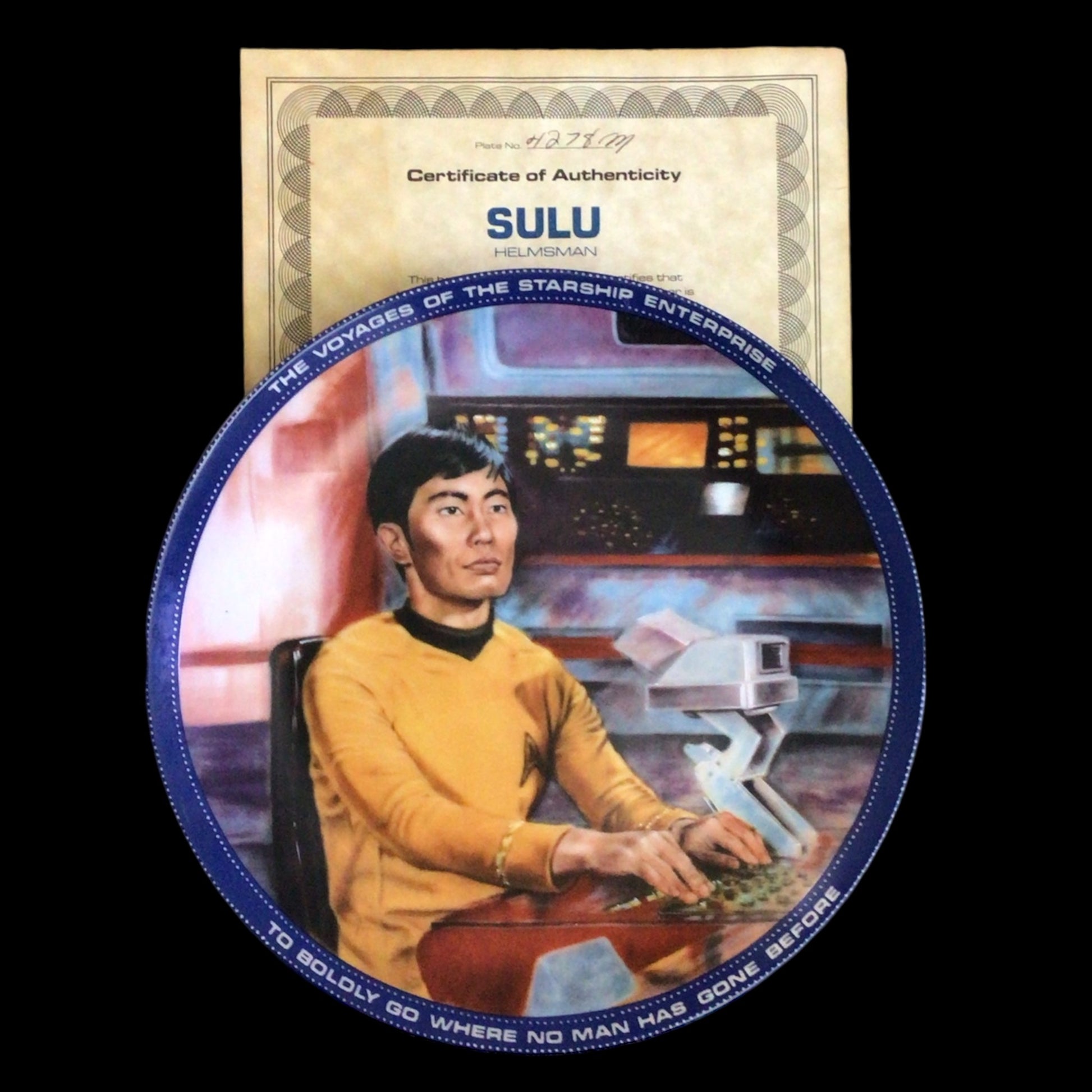 Star Trek Collector Plates "Voyages of the Starship Enterprise" Series Full Set