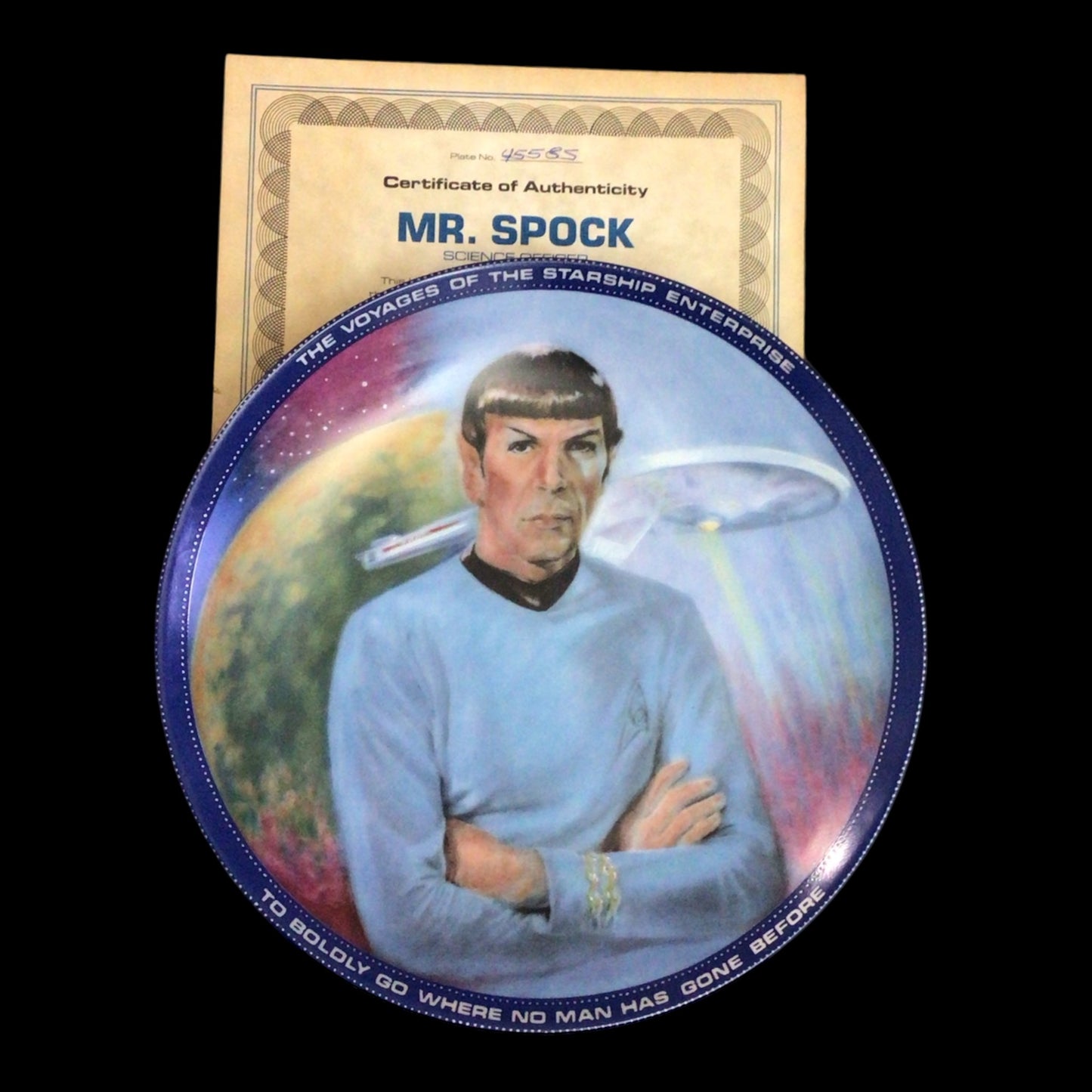 Star Trek Collector Plates "Voyages of the Starship Enterprise" Series Full Set