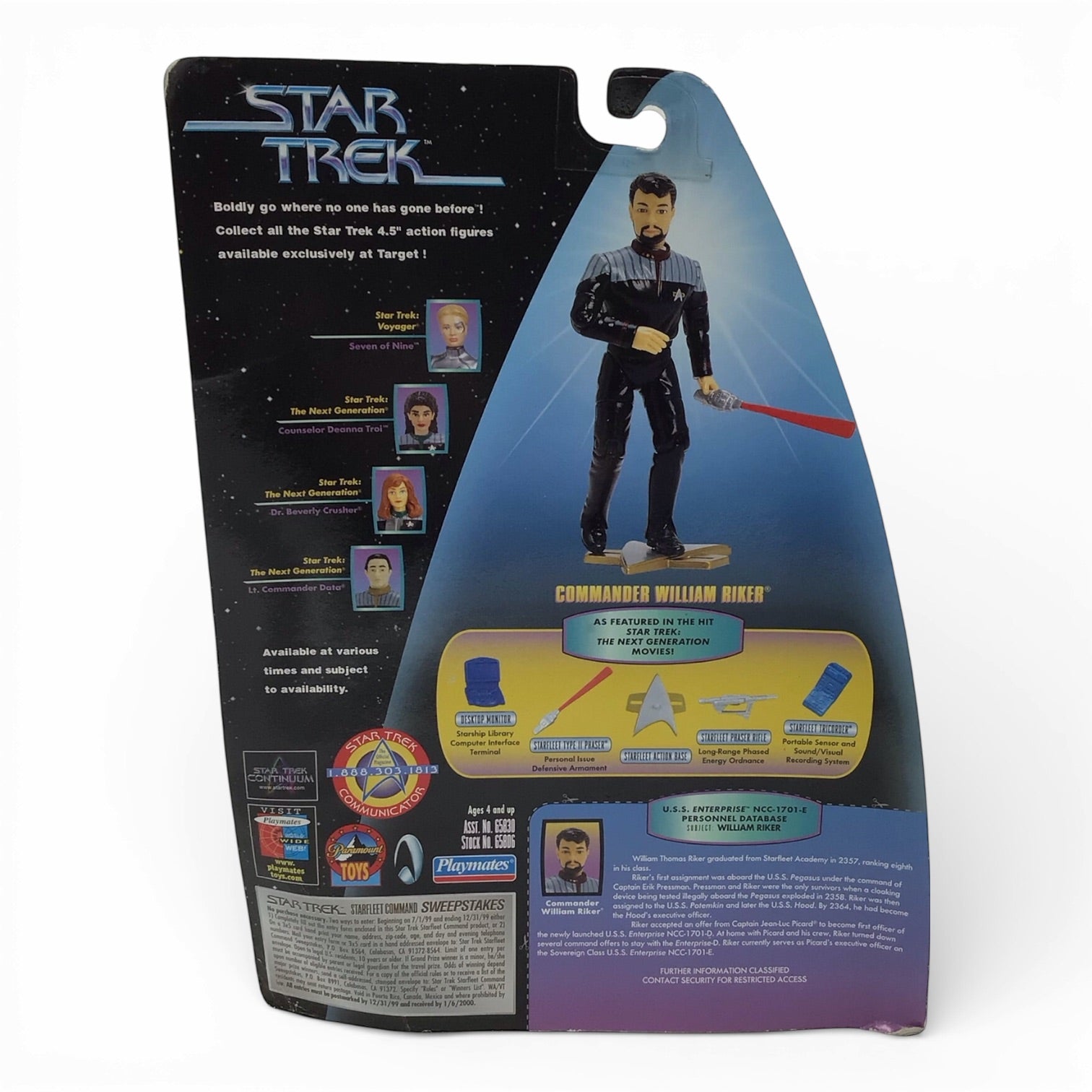 Star Trek Commander William Riker Action Figure 1999 - Playmates