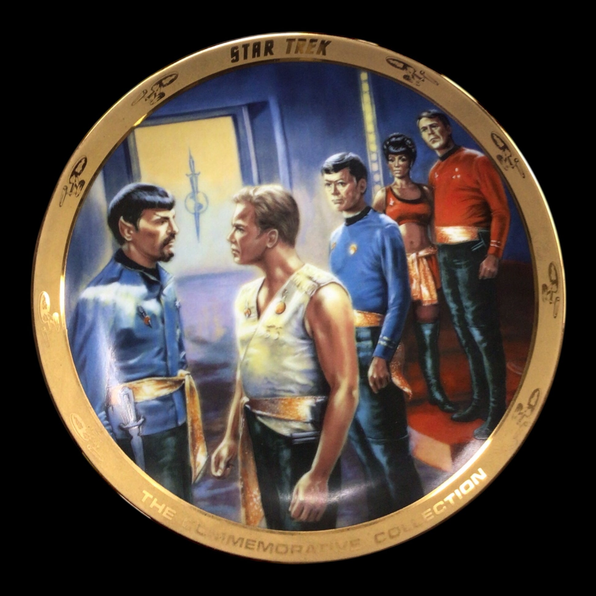 Star Trek Commemorative Plates - Set of 5 with Certificates of Authenticity