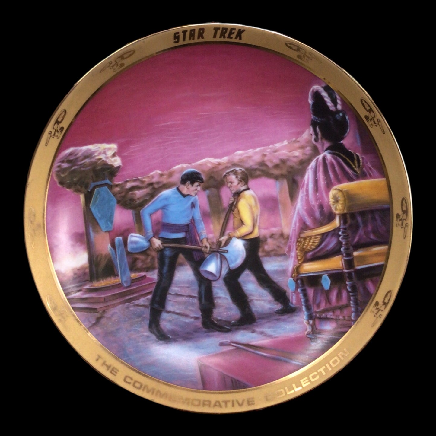 Star Trek Commemorative Plates - Set of 5 with Certificates of Authenticity