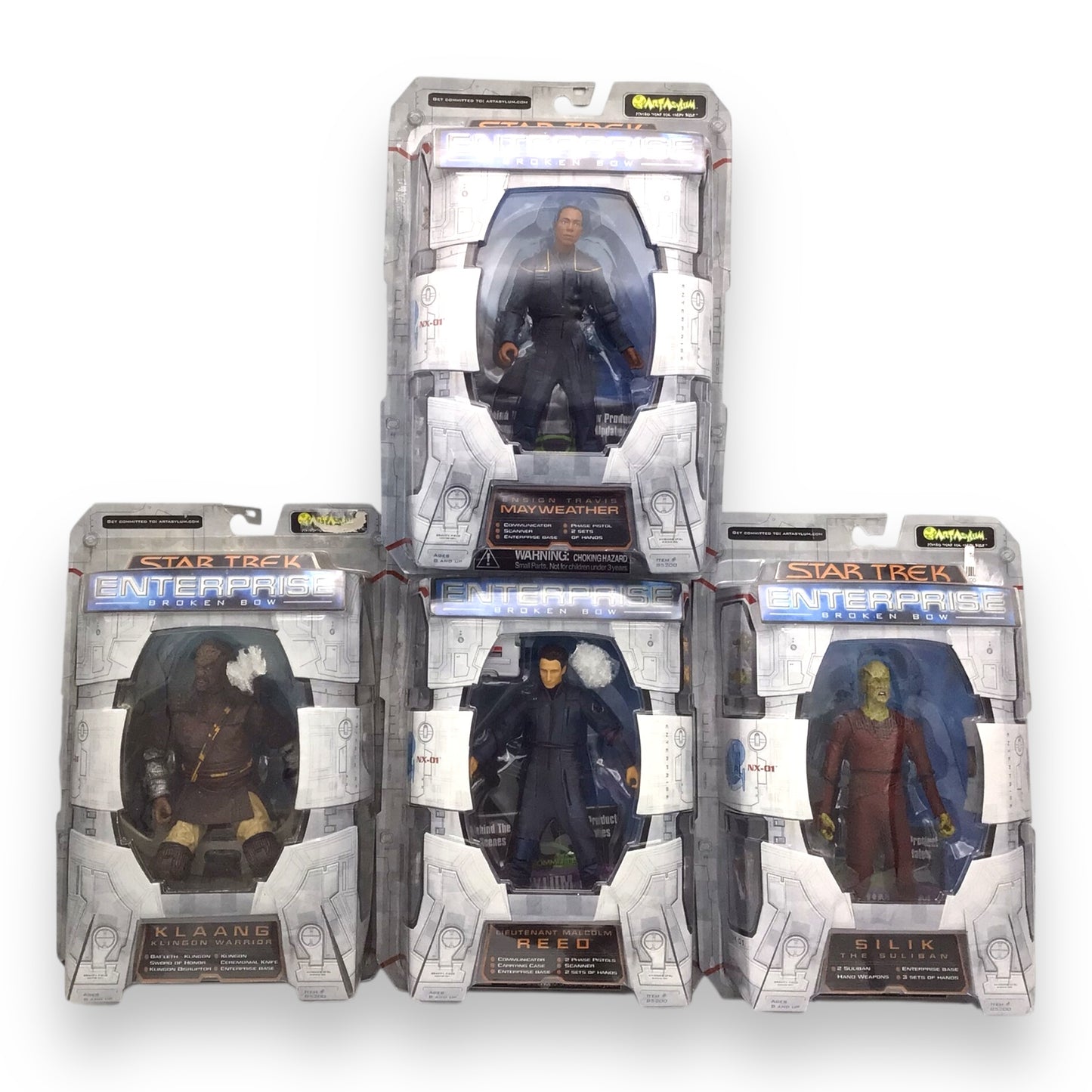 Star Trek Enterprise Broken Bow Action Figures, Lot of 4