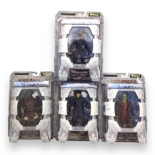 Star Trek Enterprise Broken Bow Action Figures, Lot of 4