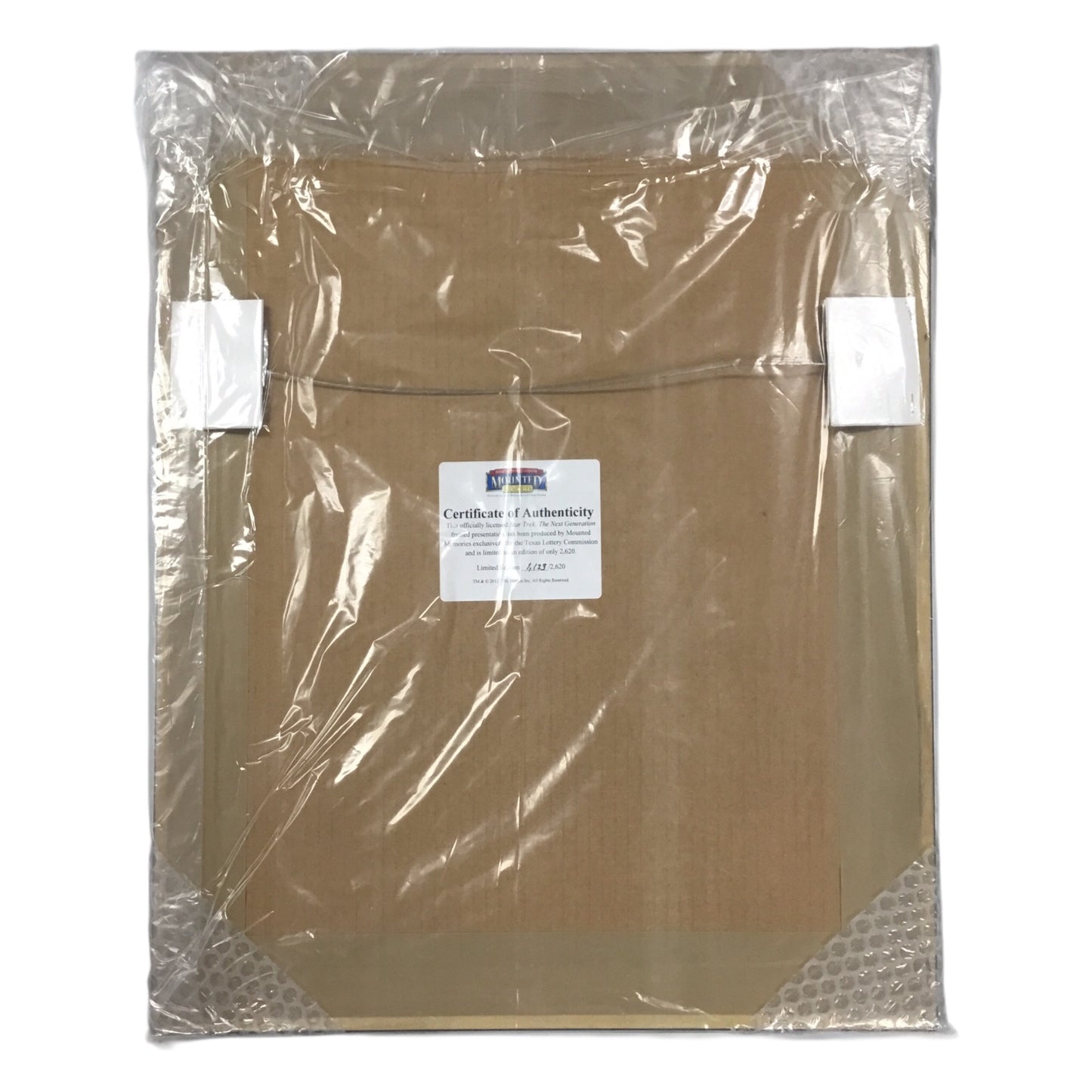 Star Trek: The Next Generation Framed Limited Edition Presentation (Mounted Memories, Texas Lottery Commission, #1,123/2,620, COA, Excellent Condition)