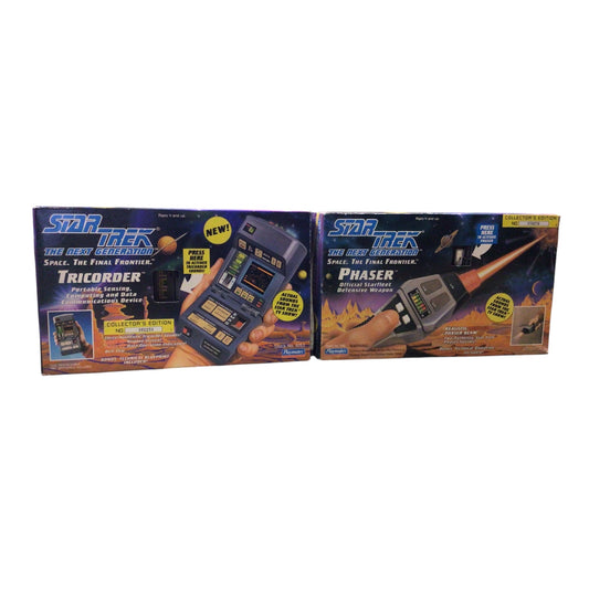 Star Trek: The Next Generation Tricorder & Phaser Set - Playmates (New in Box)