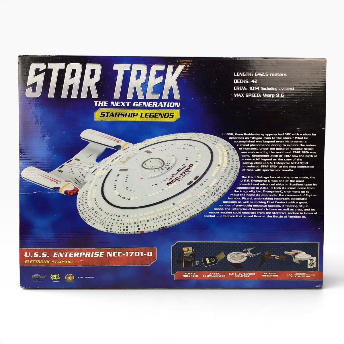Star Trek: The Next Generation USS Enterprise NCC-1701-D Electronic Starship (2012) – Diamond Select Toys