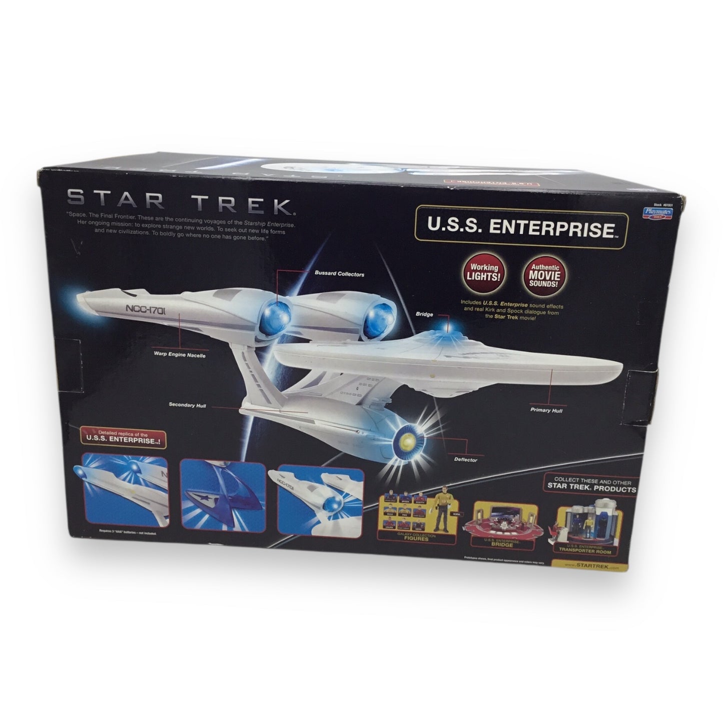 Star Trek U.S.S. Enterprise Replica with Lights and Sounds - 2009