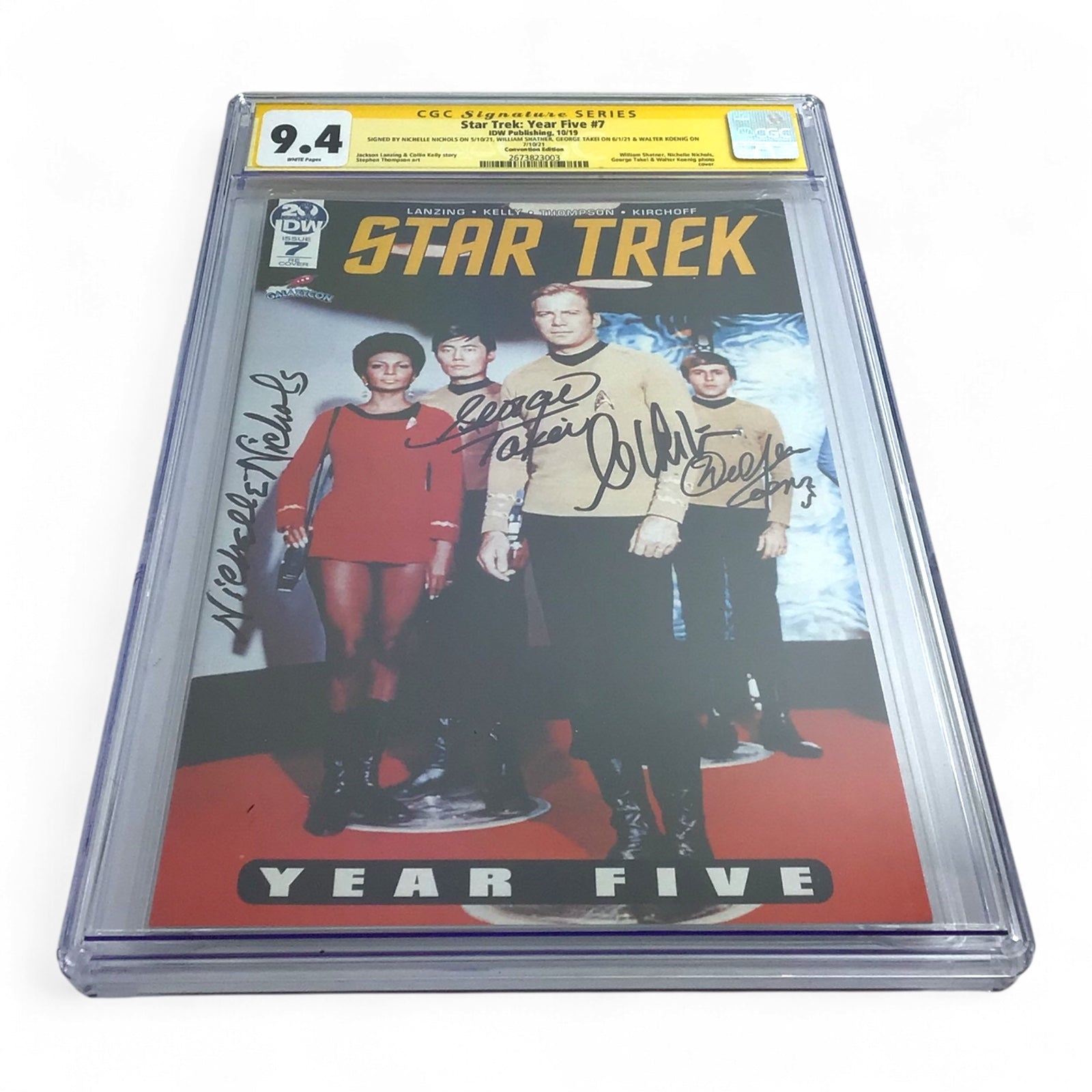 Star Trek Year Five #7 CGC SS 9.4 Signed by Shatner, Nichols, Koenig, Takei x4 Cast