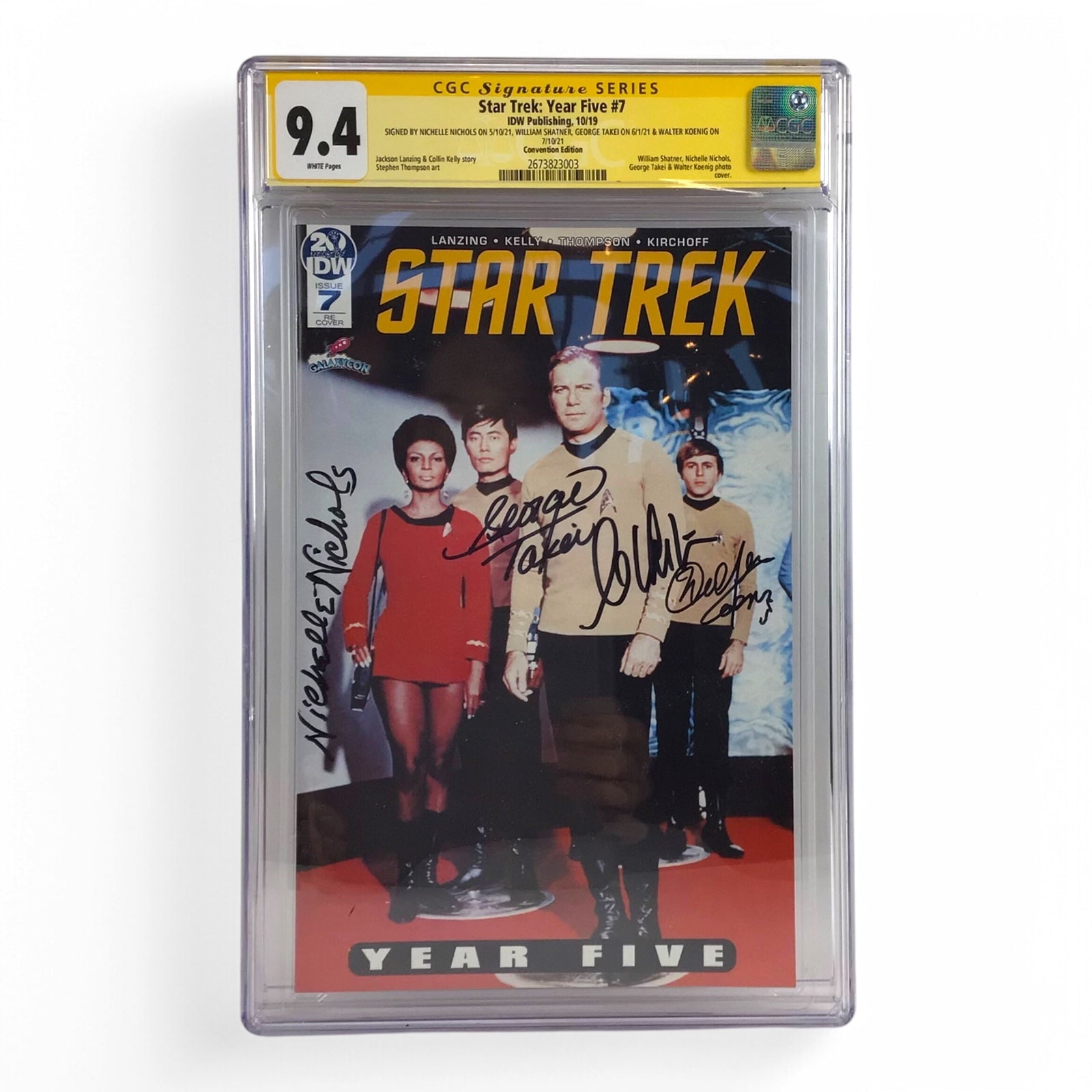 Star Trek Year Five #7 CGC SS 9.4 Signed by Shatner, Nichols, Koenig, Takei x4 Cast