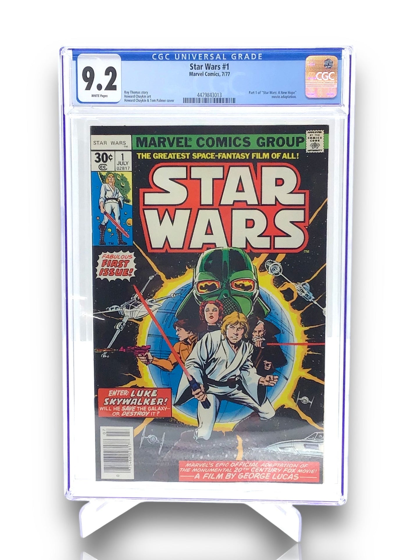 Star Wars #1 CGC 9.2 (1977) - Marvel - Key Issue, First Appearance of Han Solo & Chewbacca