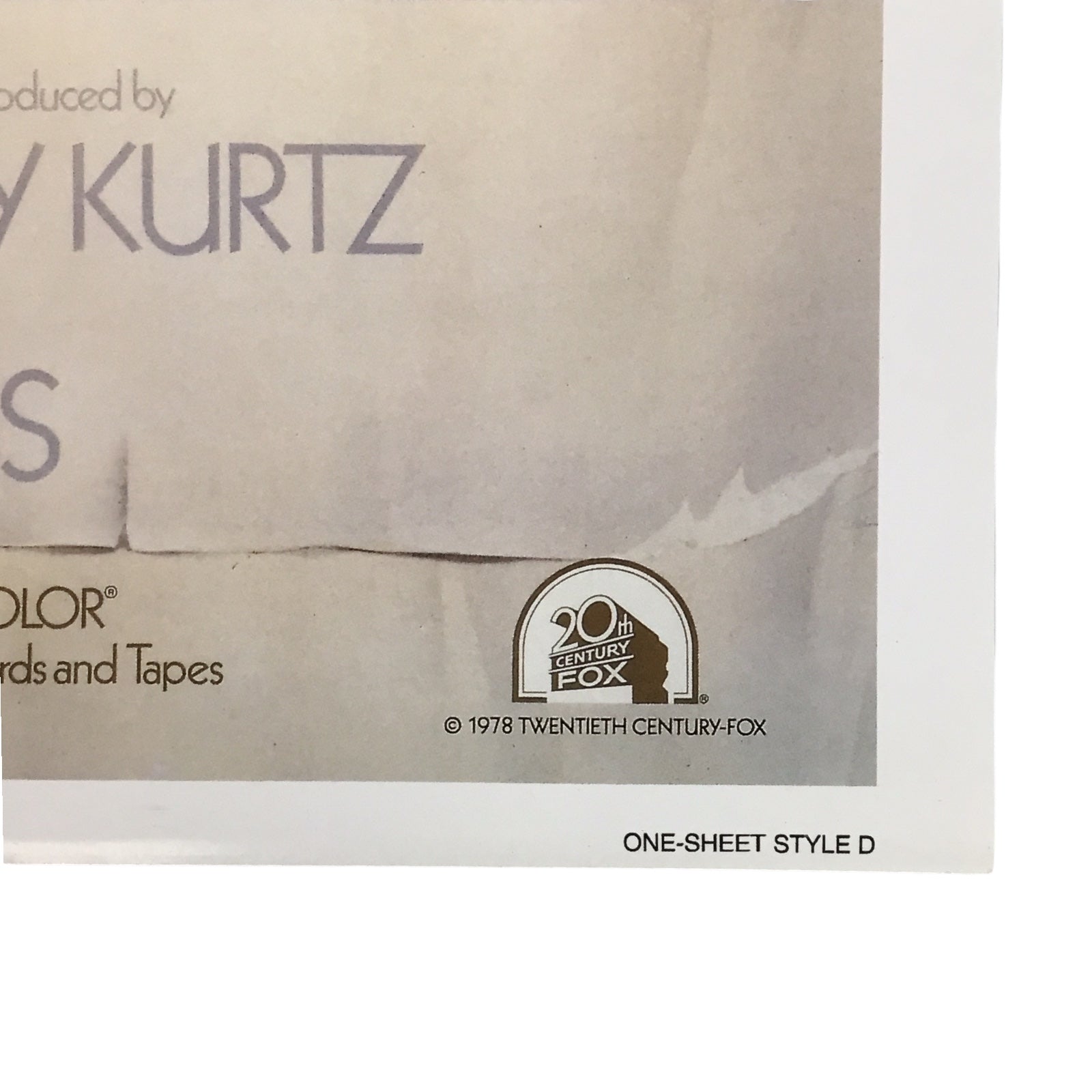 Star Wars 1977 Original Movie Poster (1SH Style D, CineMasterpieces) (Excellent Condition)