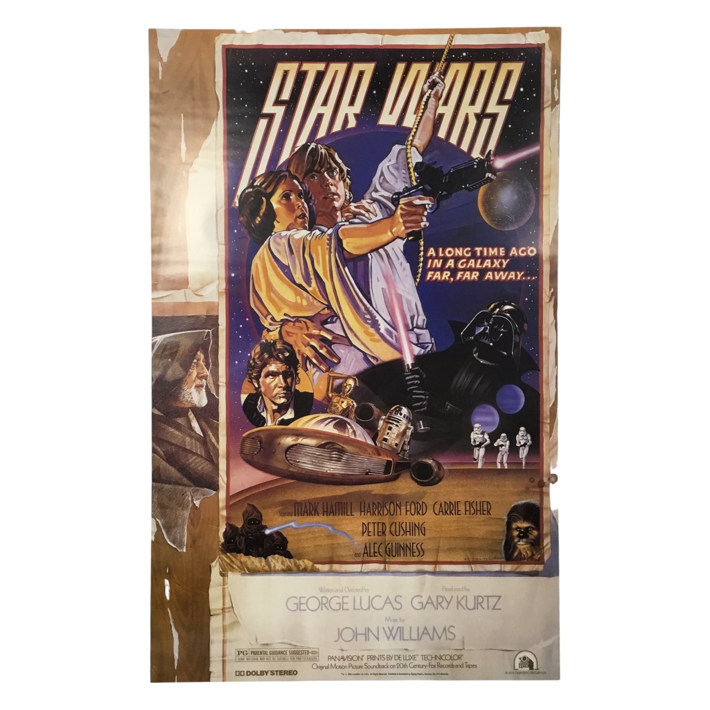 Star Wars 1977 Original Movie Poster (1SH Style D, CineMasterpieces) (Excellent Condition)