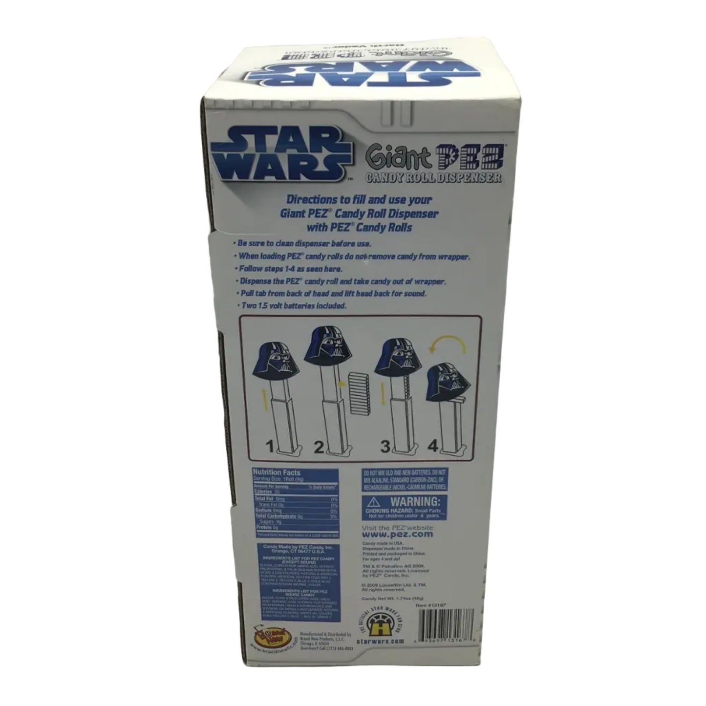 Star Wars Darth Vadar Giant Pez Candy Dispenser (2009)