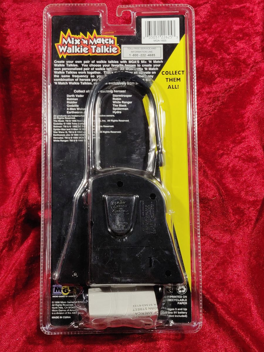 Star Wars Darth Vader Mix N Match Walkie Talkie MGA-1925 1996