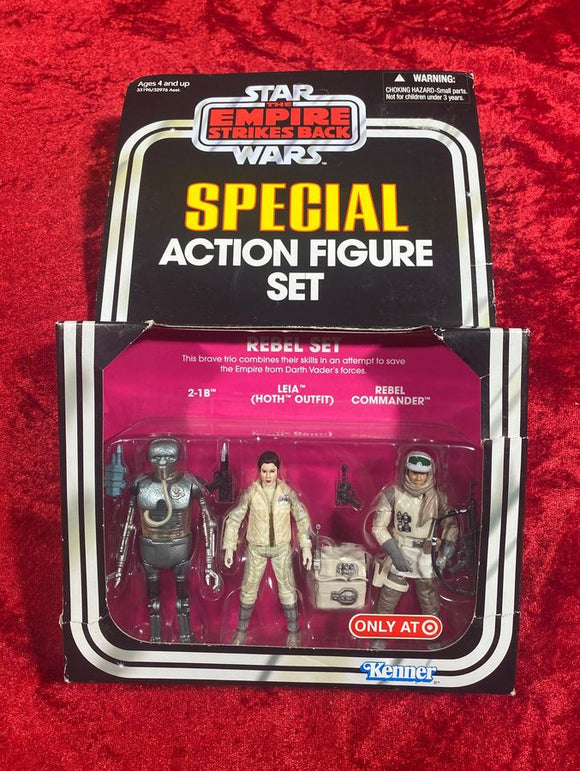 Star Wars Empire Strikes Back Special Action Figure 3pc Vintage Rebel Set *READ*