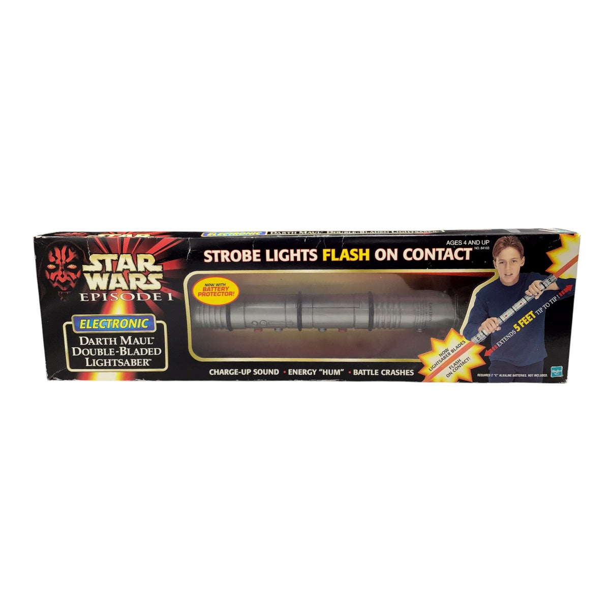 Star Wars Episode I Darth Maul Electronic Double-Bladed Lightsaber (1998) – Hasbro