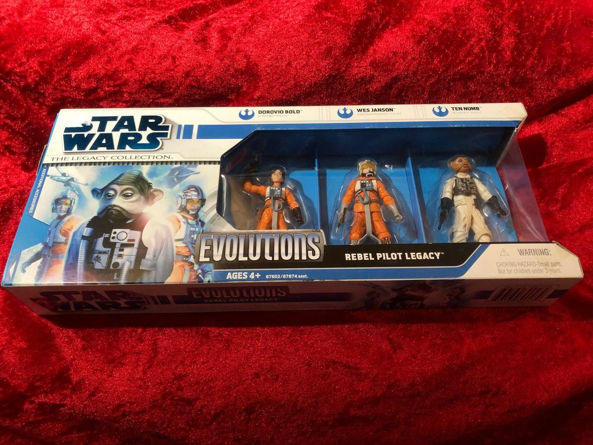 Star Wars- Evolutions- Rebel Pilots Dorovio, Wed, Ten Action Figures