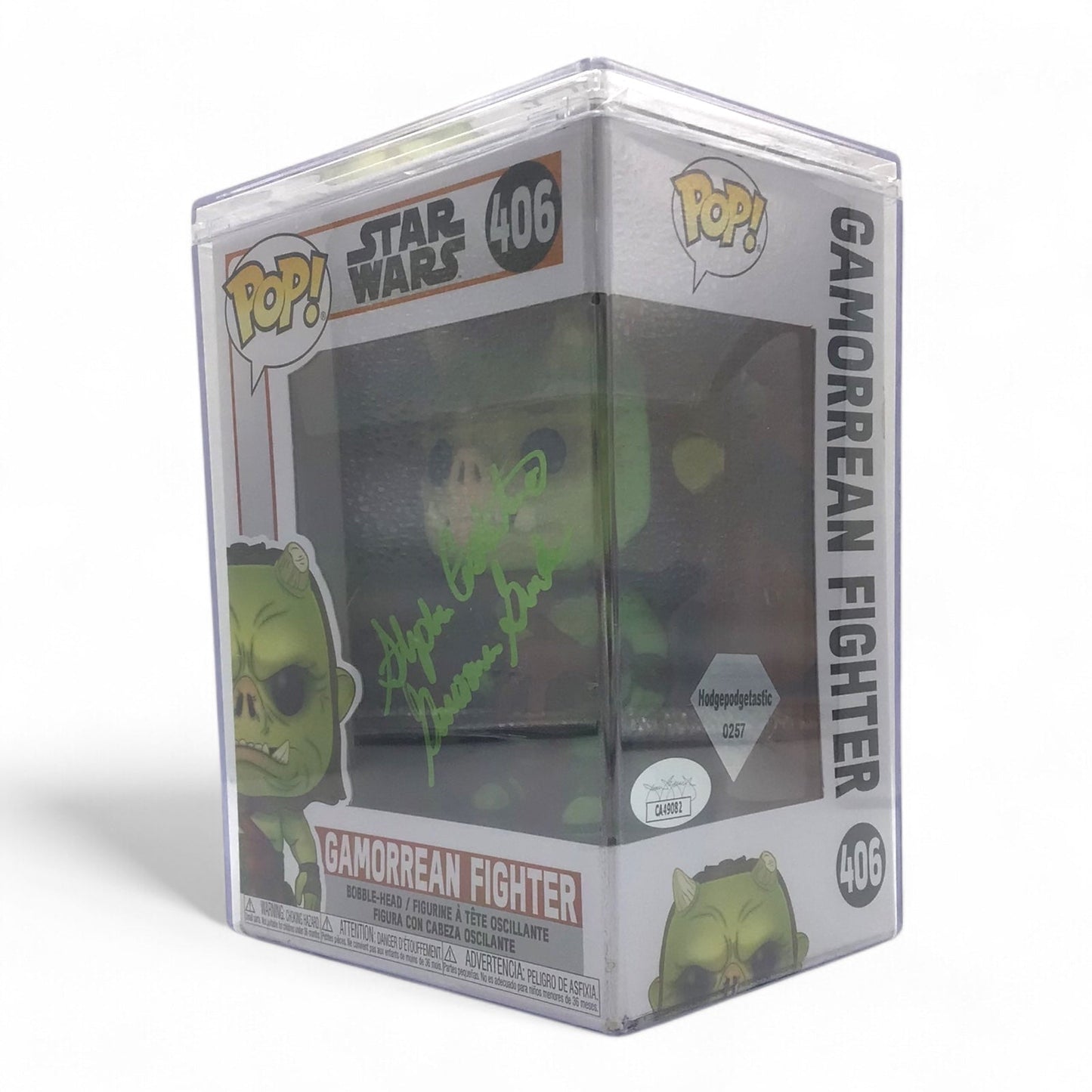 Star Wars Gamorrean Fighter Funko POP #406 Signed by Stephen Constantino - JSA