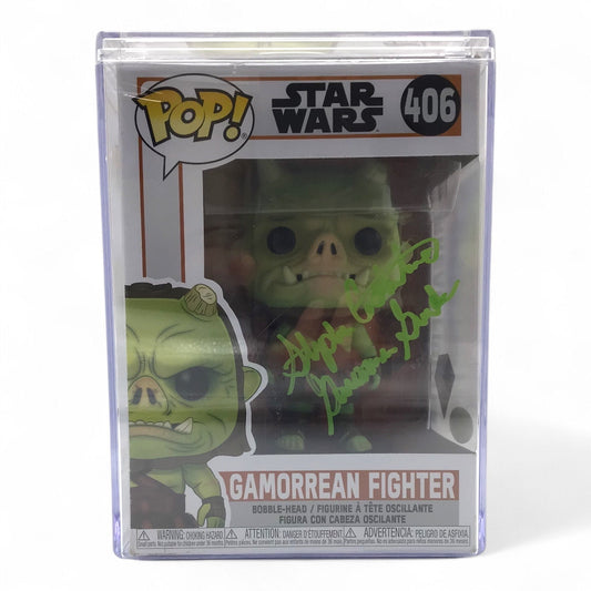 Star Wars Gamorrean Fighter Funko POP #406 Signed by Stephen Constantino - JSA