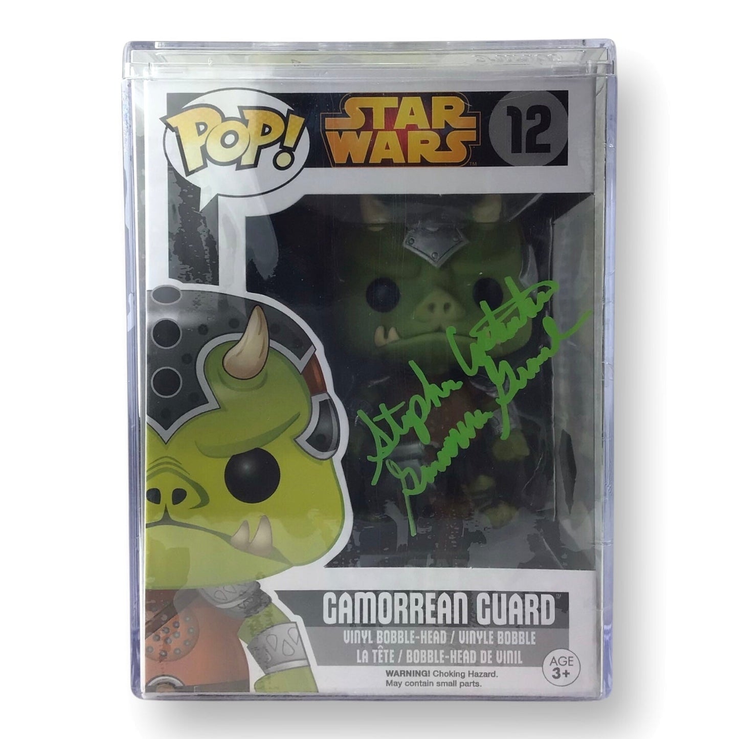 Star Wars Gamorrean Guard Funko POP #12 Signed by Stephen Constantino - JSA