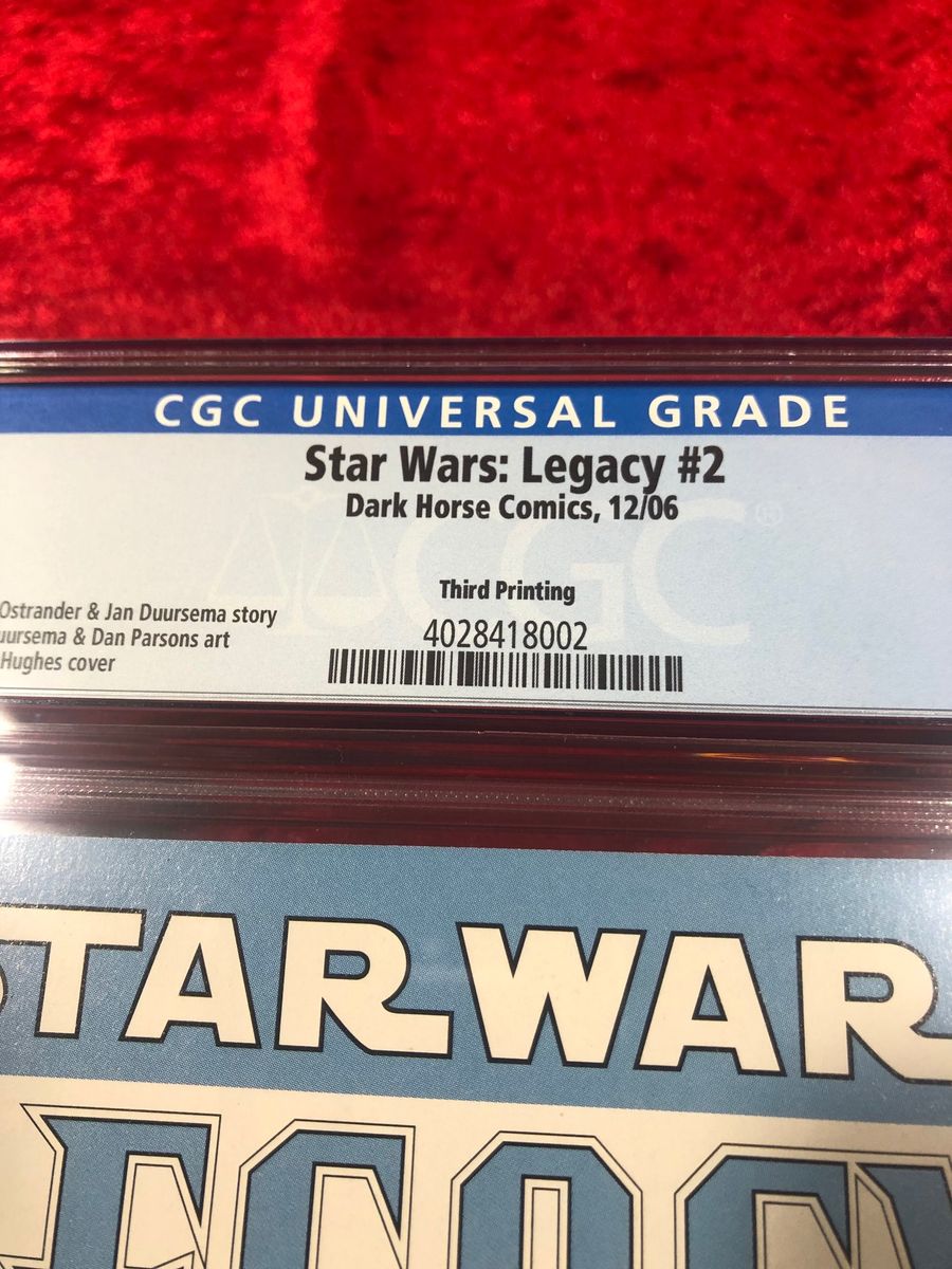 Star Wars Legacy #2 (newsstand) CGC 9.6- third printing