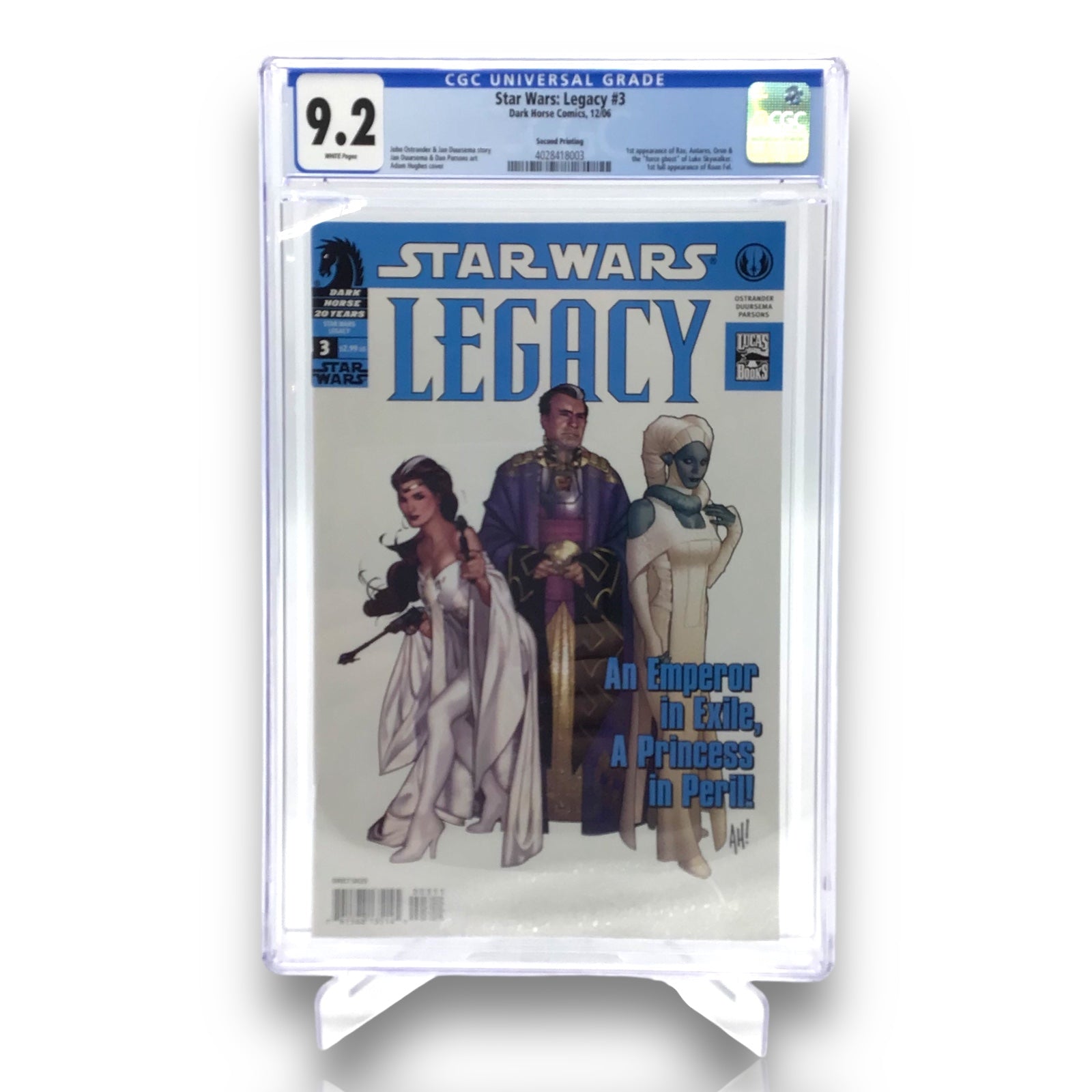 Star Wars: Legacy #3 – CGC 9.2 | Key Issue in Star Wars Future Saga