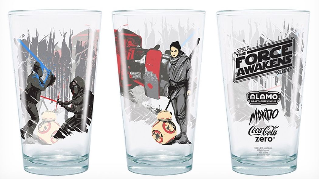 Star Wars The Force Awakens Mondo Alamo Drafthouse Pint Glass