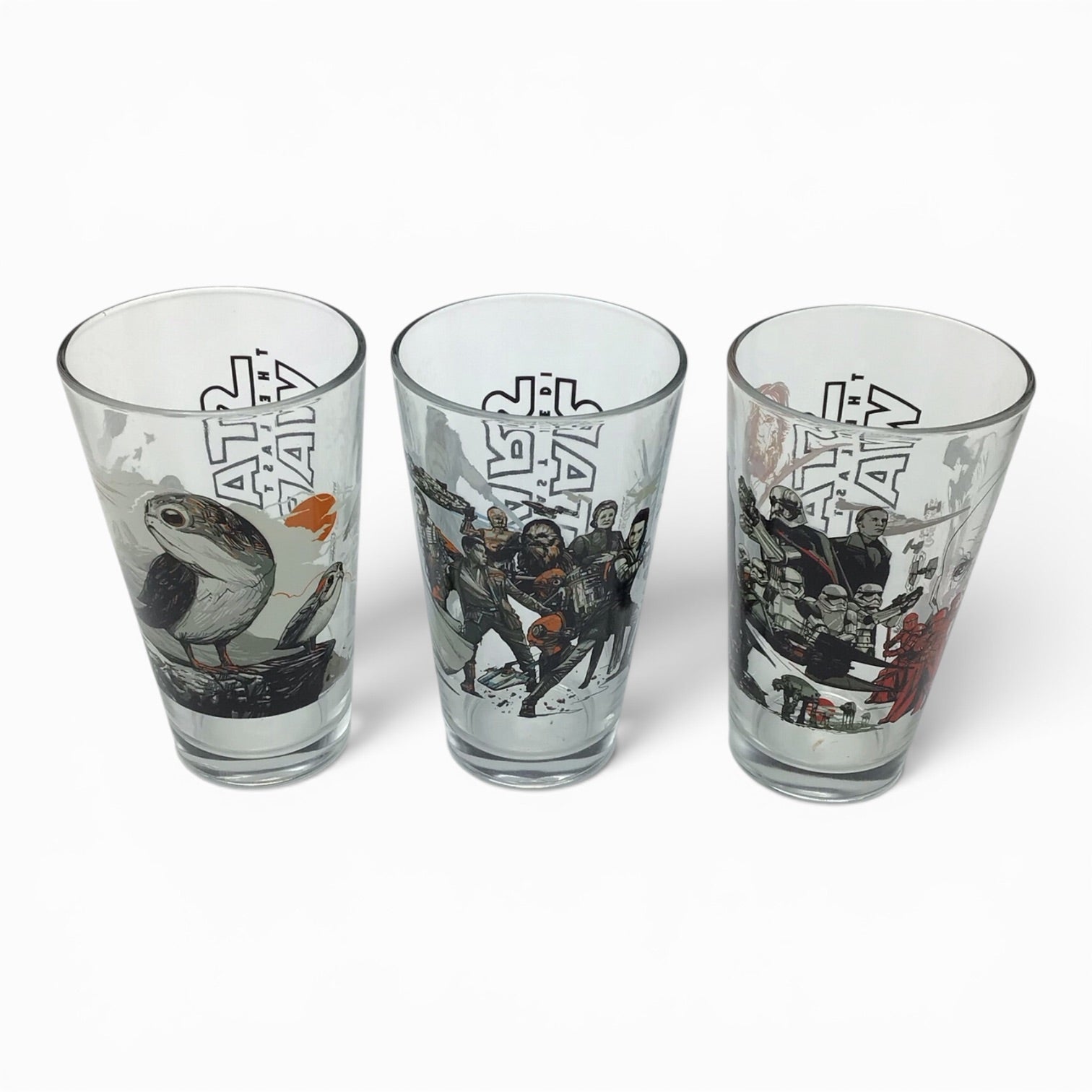 Star Wars The Last Jedi Mondo x Alamo Pint Glass Set of 3