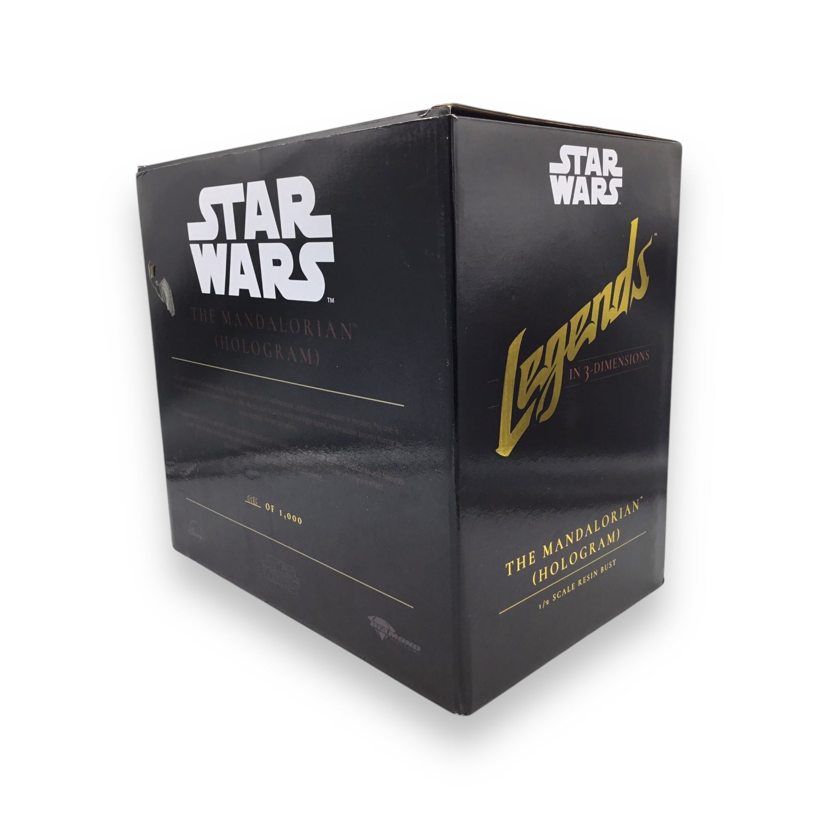 Star Wars The Mandalorian Hologram Light Up Bust SDCC 2021 10" Statue Gentle Giant