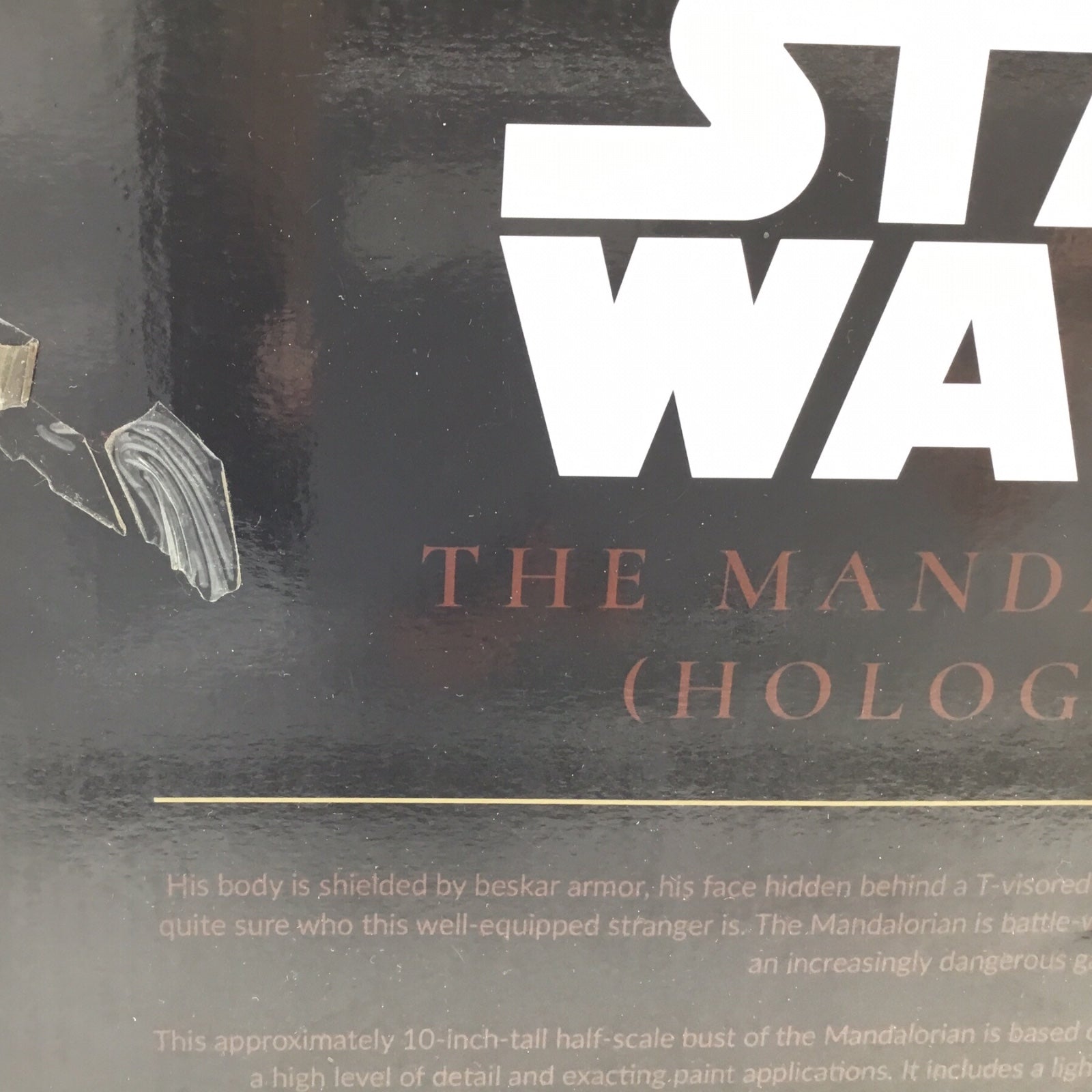 Star Wars The Mandalorian Hologram Light Up Bust SDCC 2021 10" Statue Gentle Giant