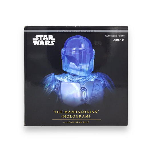 Star Wars The Mandalorian Hologram Light Up Bust SDCC 2021 10" Statue Gentle Giant