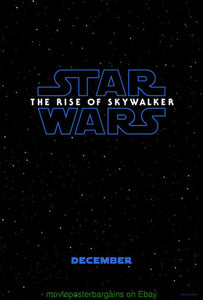 Star Wars: The Rise of Skywalker - Original Double-Sided One Sheet Poster