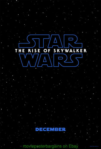 Star Wars: The Rise of Skywalker - Original Double-Sided One Sheet Poster