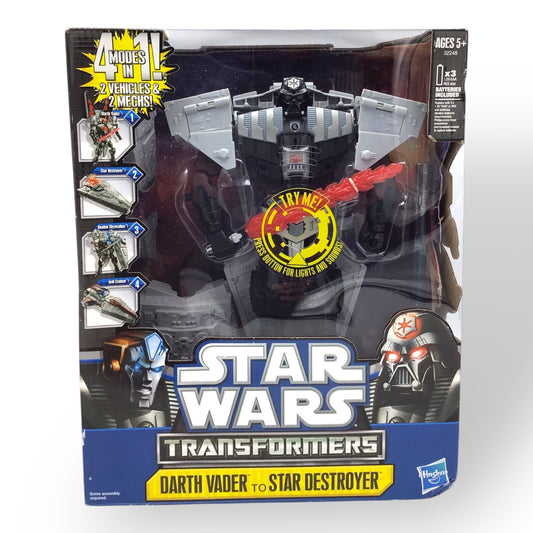 Star Wars Transformers Darth Vader to Star Destroyer | 4 Modes, 2 Vehicles, 2 Mechs