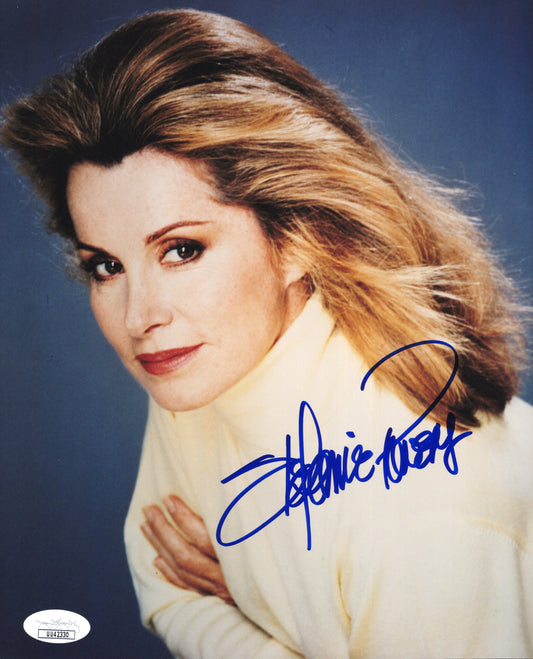 Stefanie Powers Signed 8x10 Photo – “Hart to Hart” in White Sweater – JSA & PSA