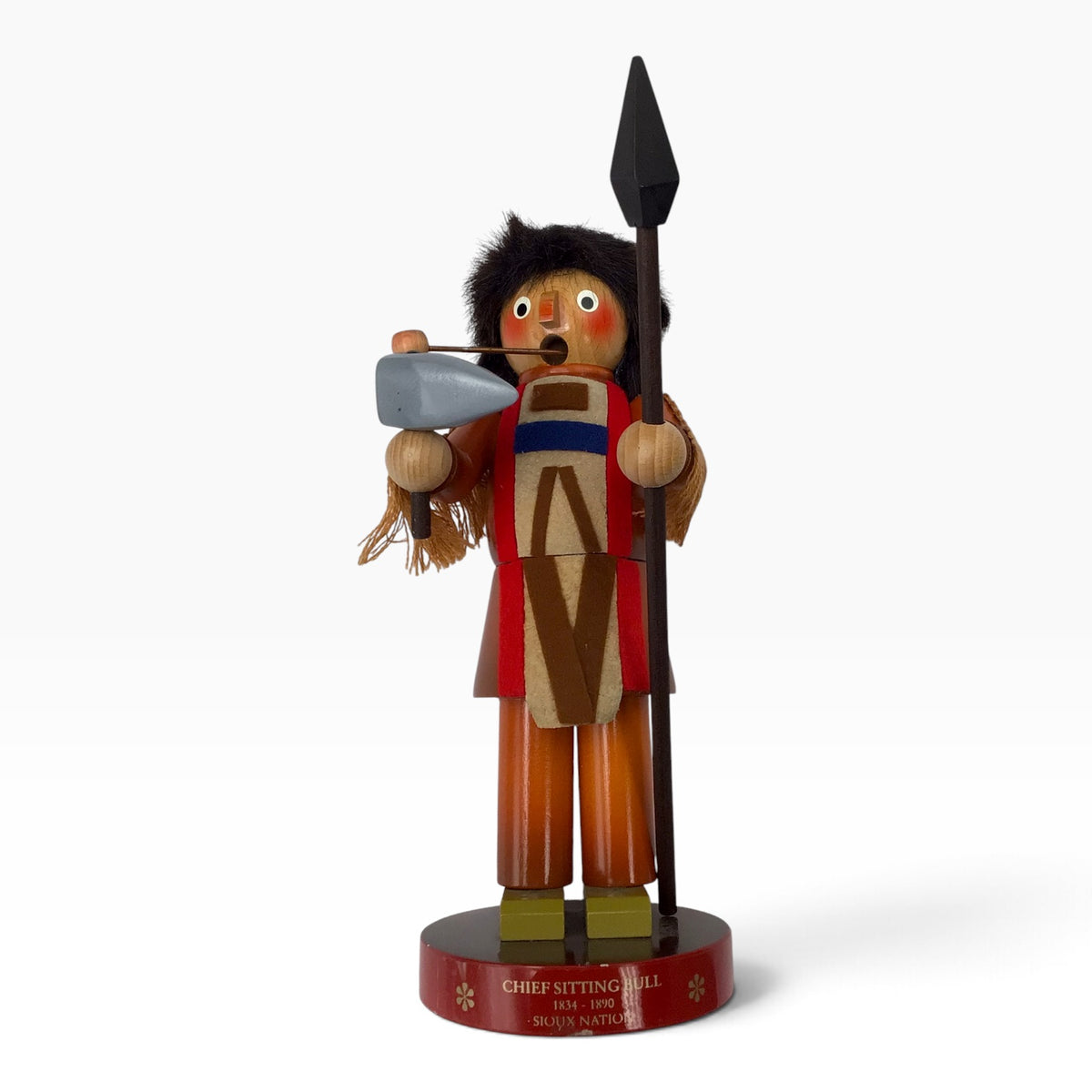 Steinbach German Chief Sitting Bull Smoking Man Figure – Sioux Nation Limited Edition