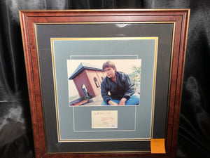 Stephen King autograph and period photo w/ JSA certification
