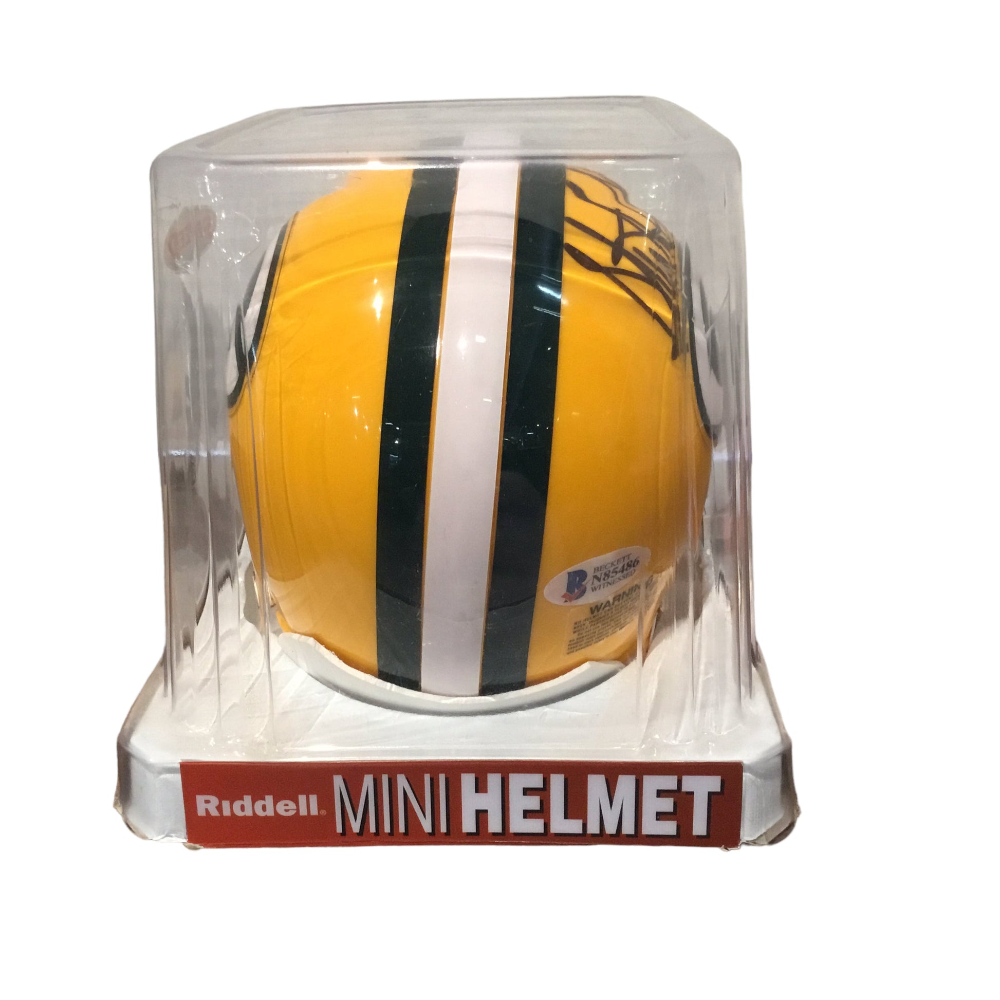 Sterling Sharpe Autographed Green Bay Packers Mini Helmet with Beckett Certification