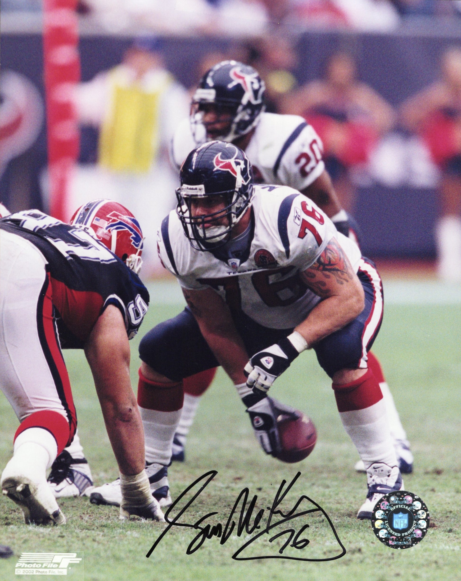 Steve McKinney Signed Photo 8x10, Texas Aggies #76 Steve McKinney Autograph