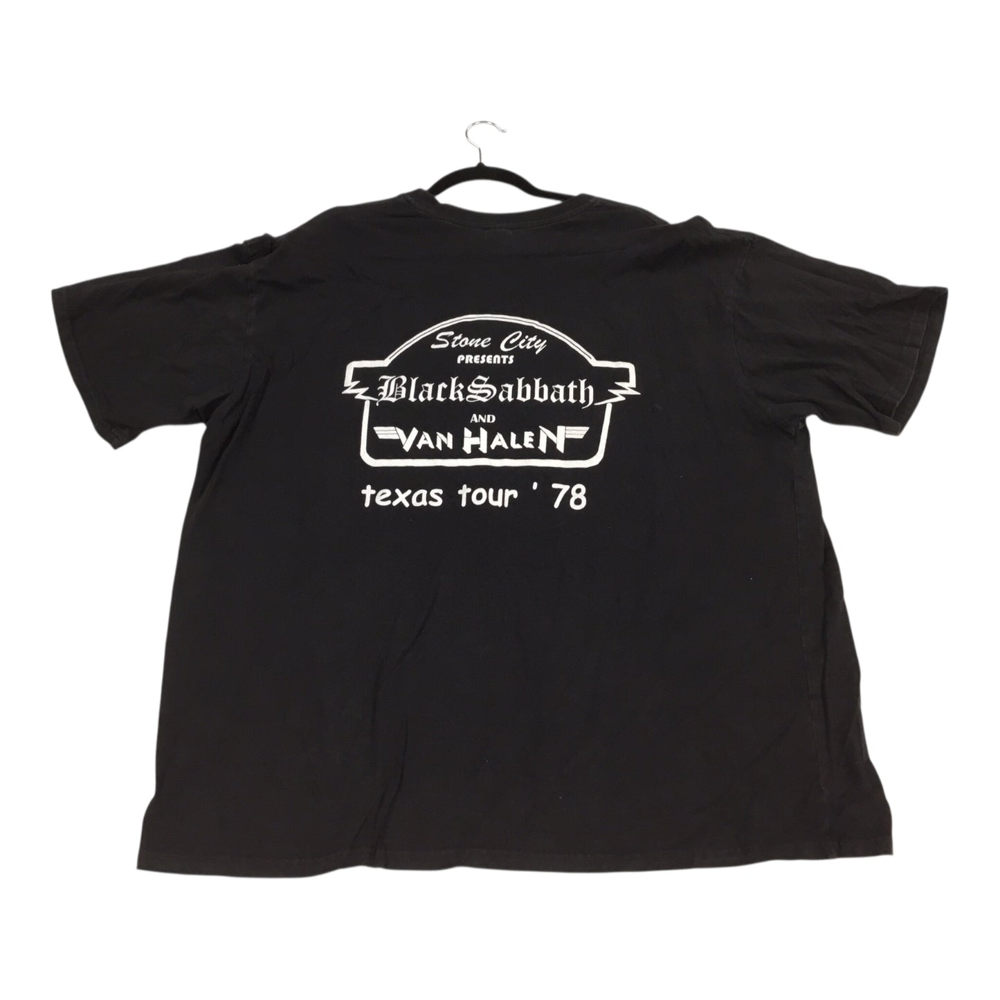 Stone City Presents Black Sabbath & Van Halen Texas Tour '78 Concert T-Shirt
