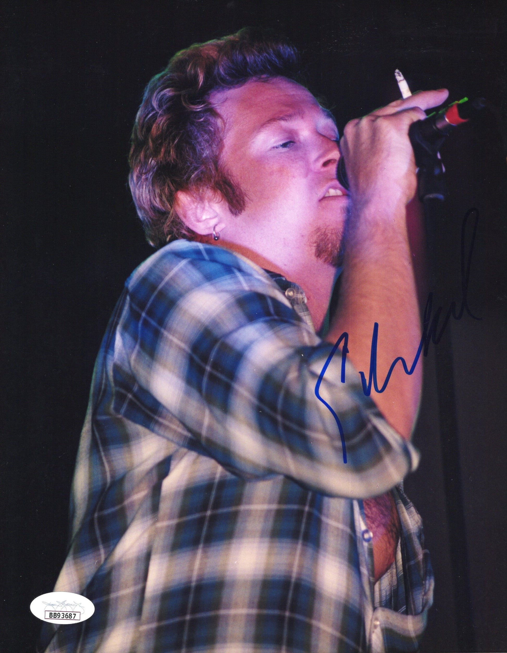 Stone Temple Pilots Scott Weiland Signed Photo 8x10, Scott Weiland Autograph, JSA Letter BB93687 and PSA Letter Double Certified