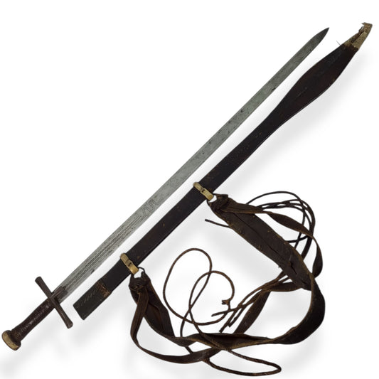 Sudanese African Sword with Sheath and Belt