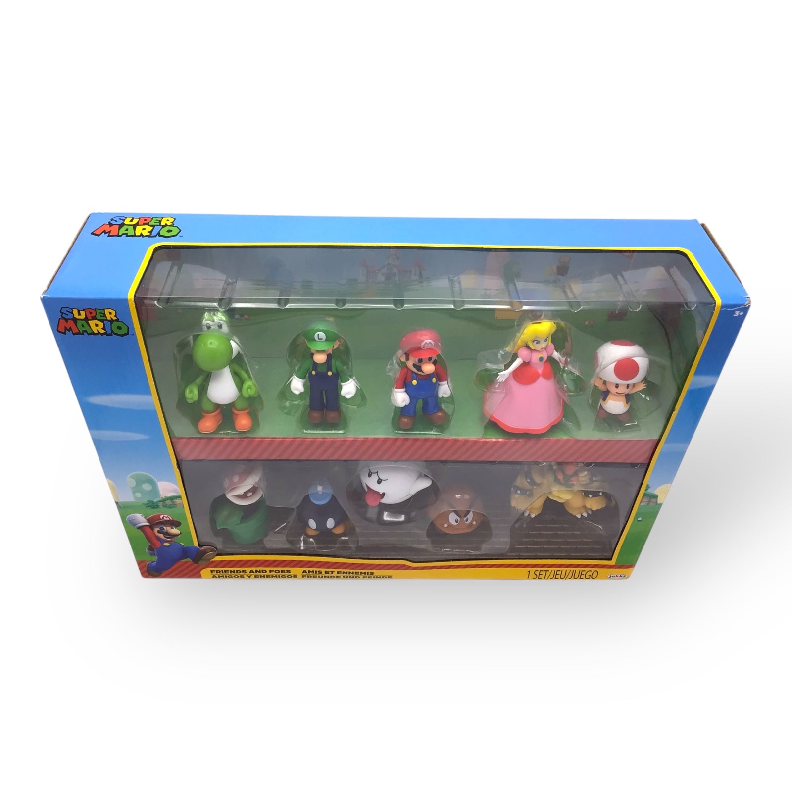 Super Mario Friends & Foes 10-Figure Set | Jakks 2022 Nintendo Collection New