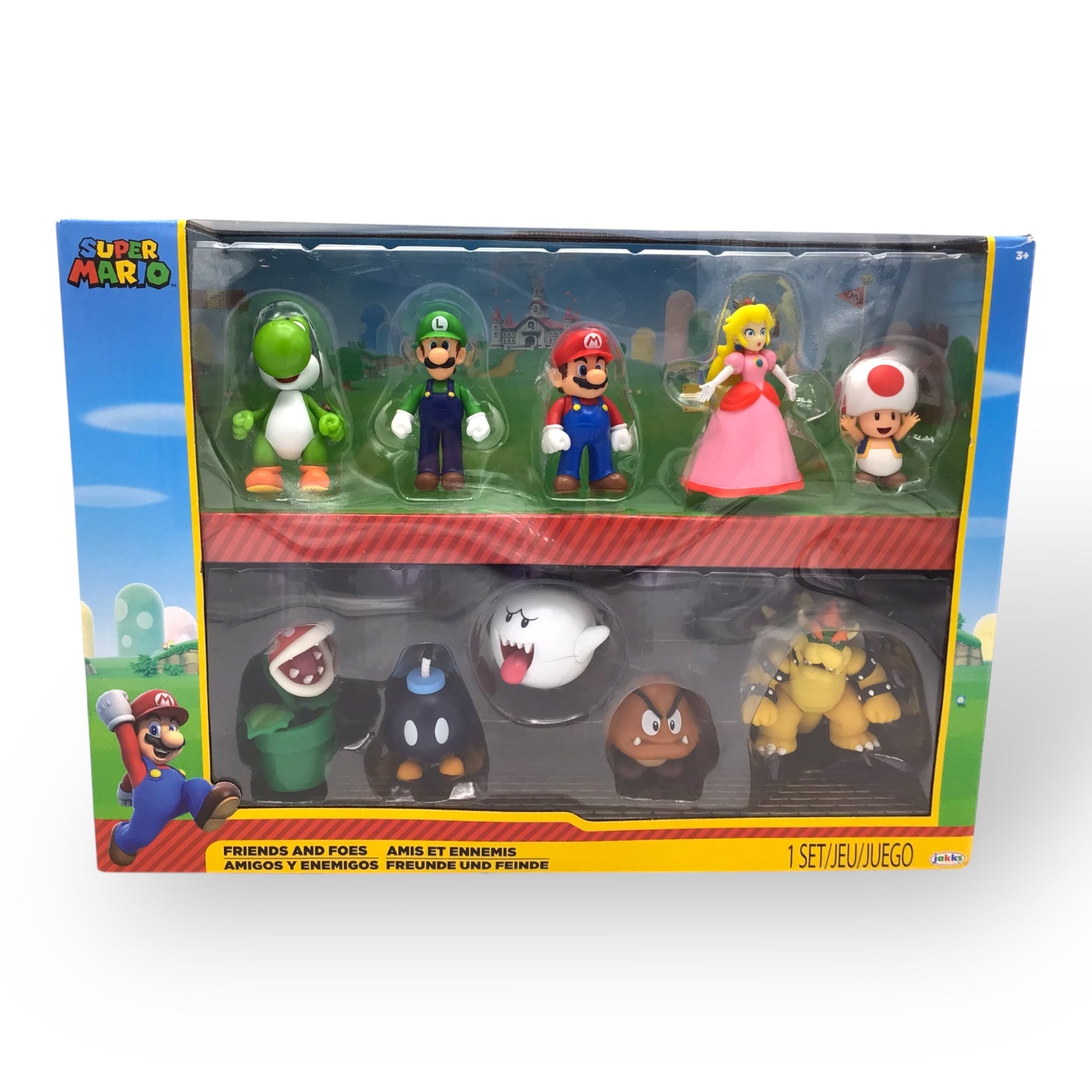 Super Mario Friends & Foes 10-Figure Set | Jakks 2022 Nintendo Collection New